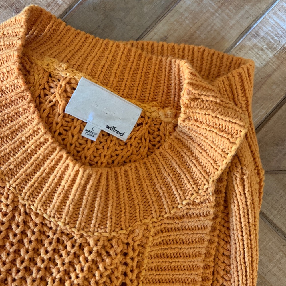 Orange sweater tank